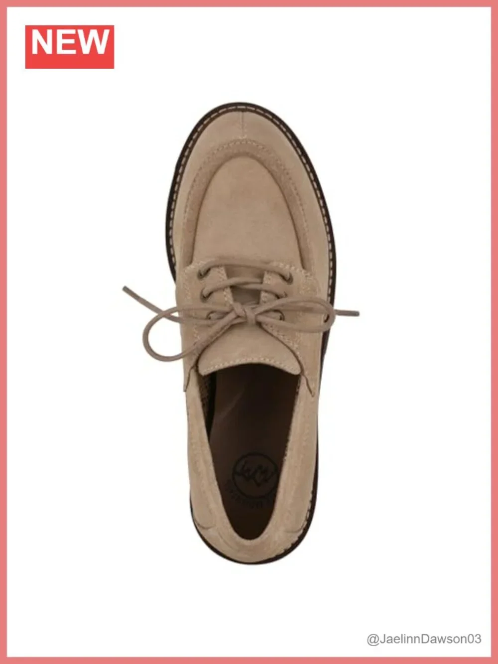Women's Leather Lace-Up Loafer with Cushioned Insole